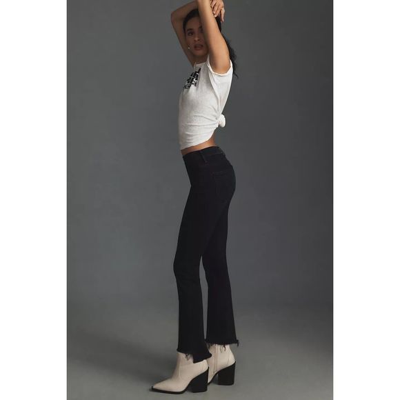 Anthropologie MOTHER The Insider Crop Step Fray Jeans Size 23 - Picture 4 of 9